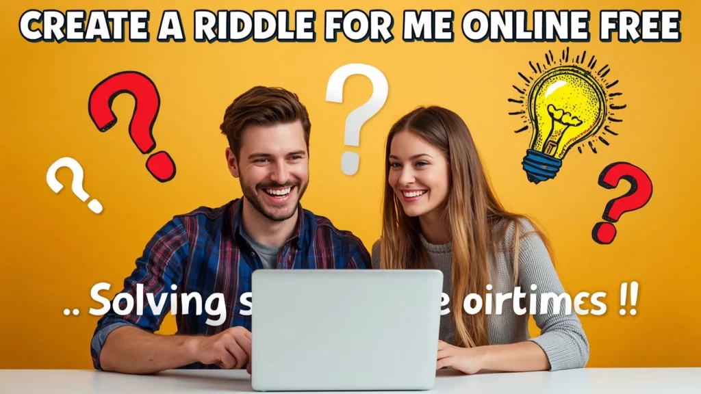 CREATE A RIDDLE FOR ME ONLINE FREE