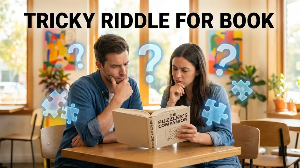 TRICKY RIDDLE FOR BOOK