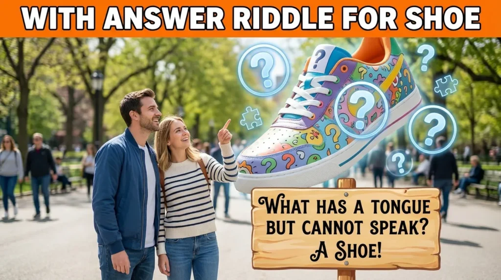 WITH ANSWER RIDDLE FOR SHOE