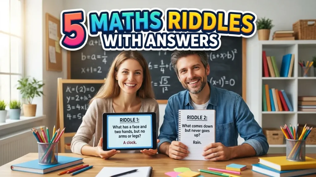 5 MATHS RIDDLES WITH ANSWERS