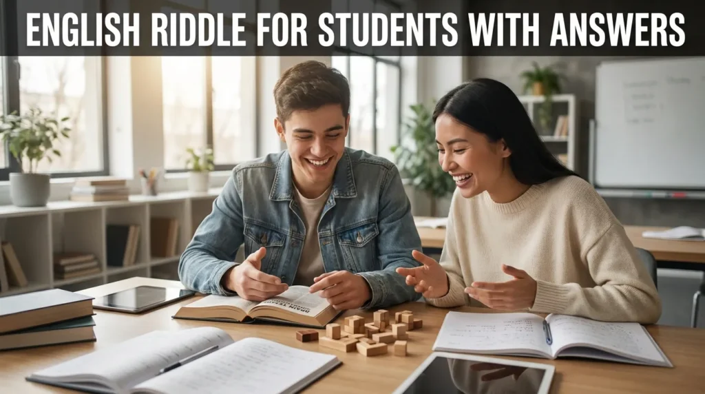 ENGLISH RIDDLE FOR STUDENTS WITH ANSWERS