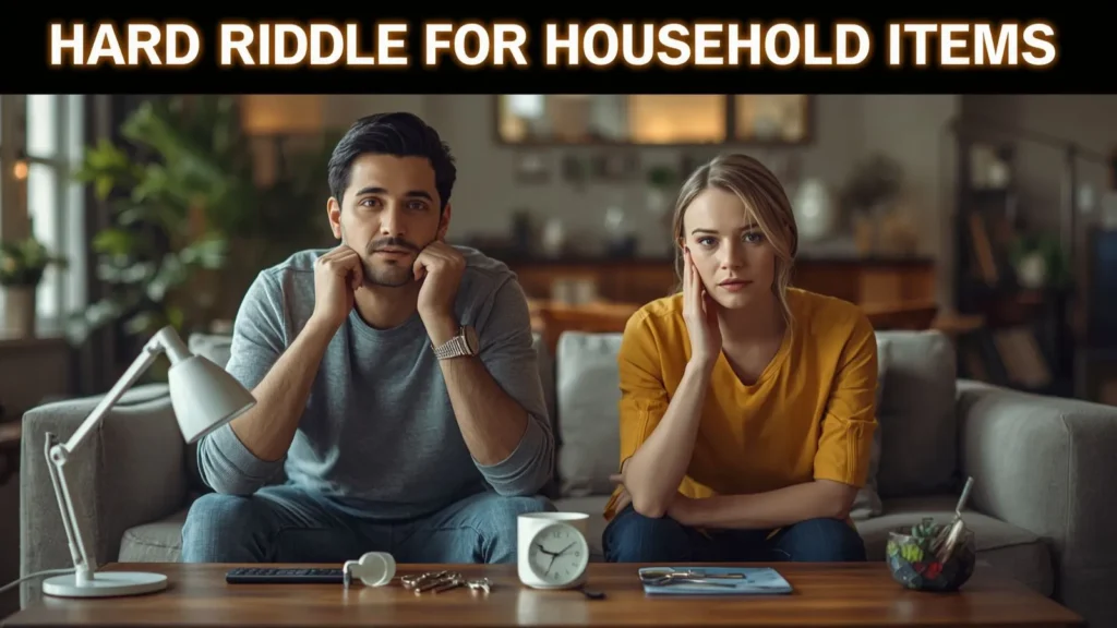Hard Riddle for Household Items