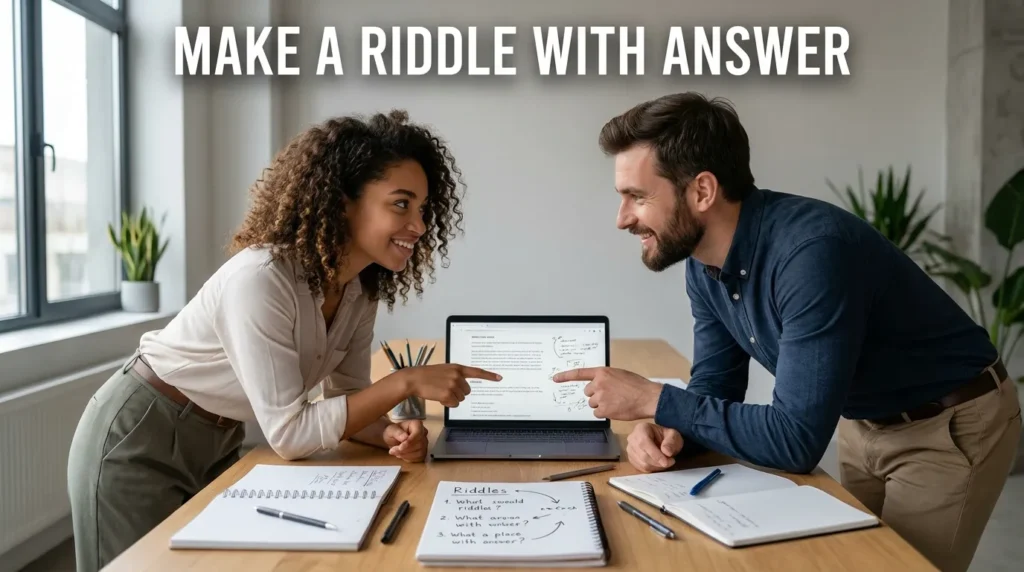 Make a Riddle with Answer