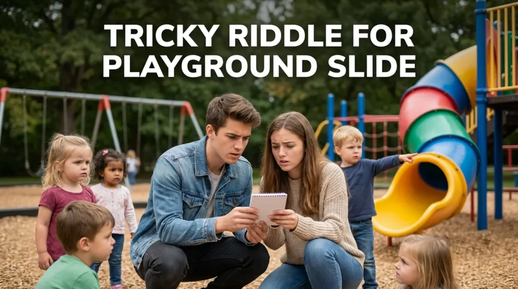 Tricky Riddle for Playground Slide