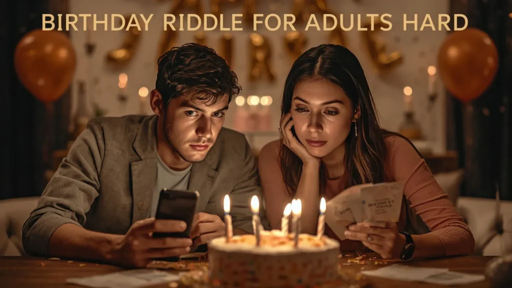 Birthday Riddle for Adults Hard