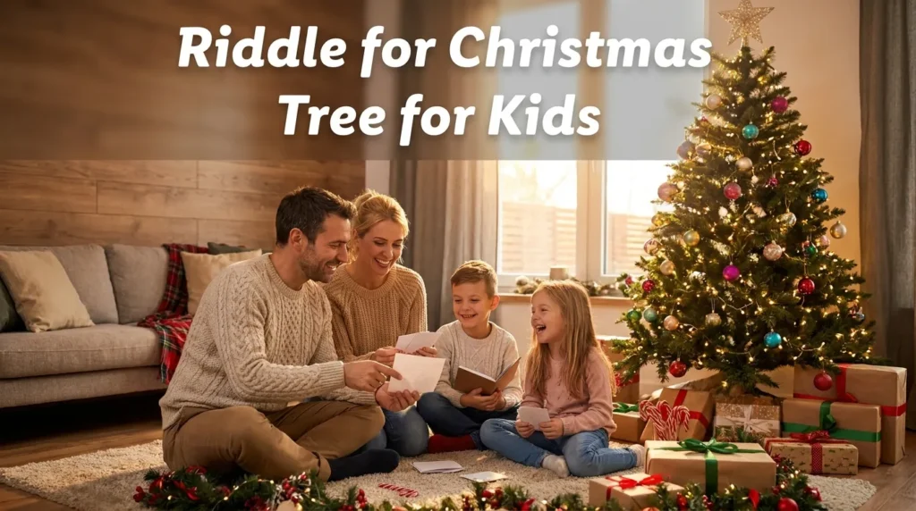 Riddle for Christmas Tree for Kids