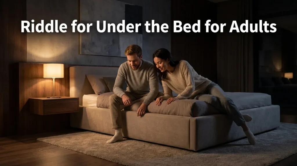 Riddle for Under the Bed for Adults