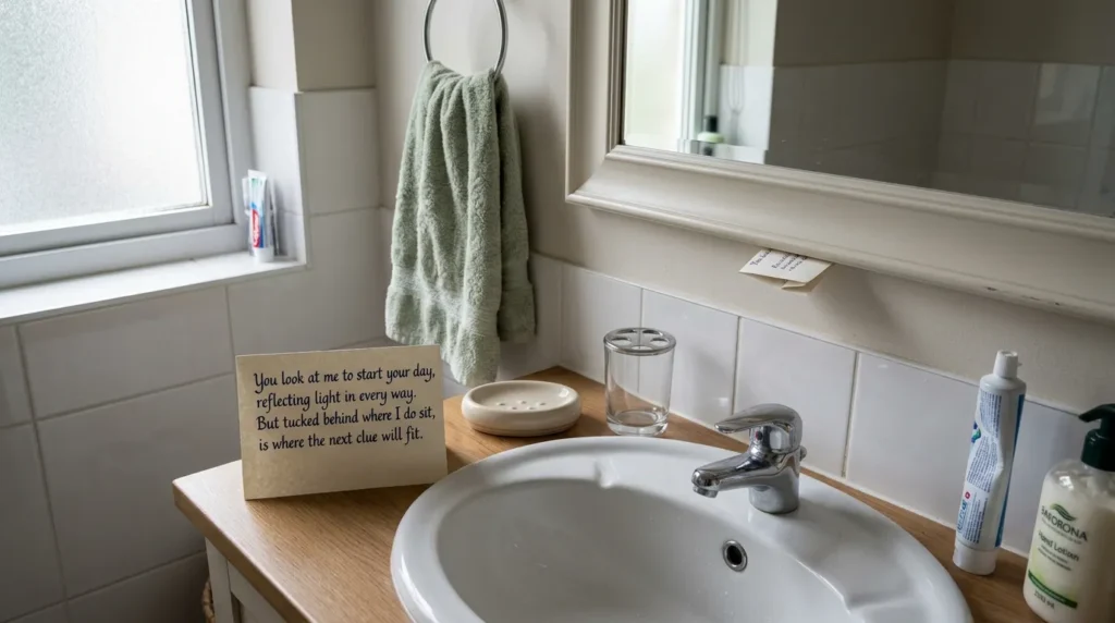 Bathroom Riddles for Hidden Clues