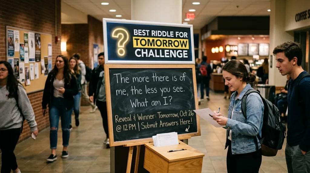Best Riddle for Tomorrow Challenge