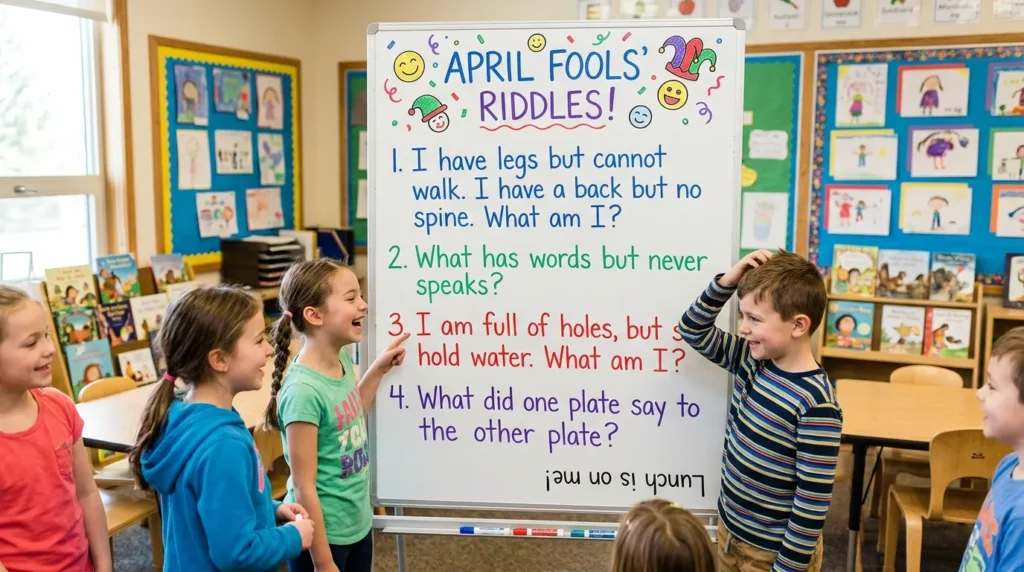 Easy April Fools Riddles for Kids