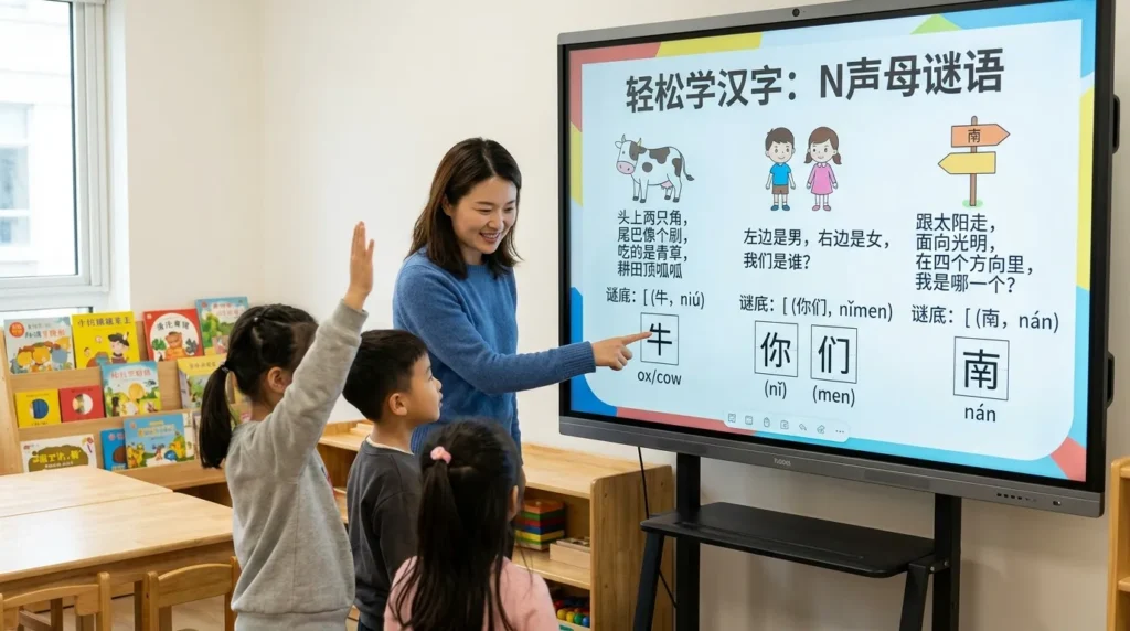 Easy Chinese Character N Sound Riddles