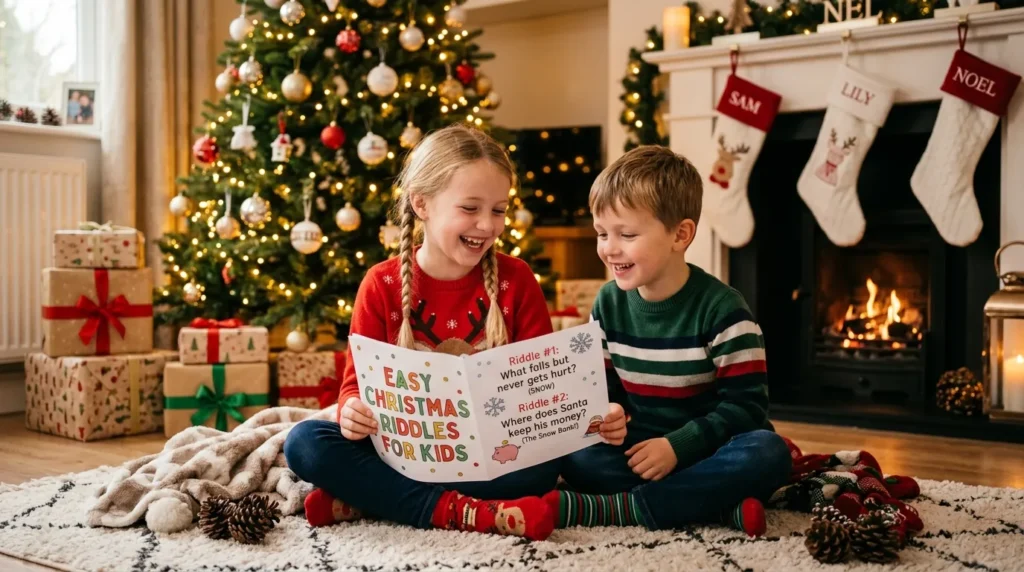 Easy Christmas Riddles for Kids