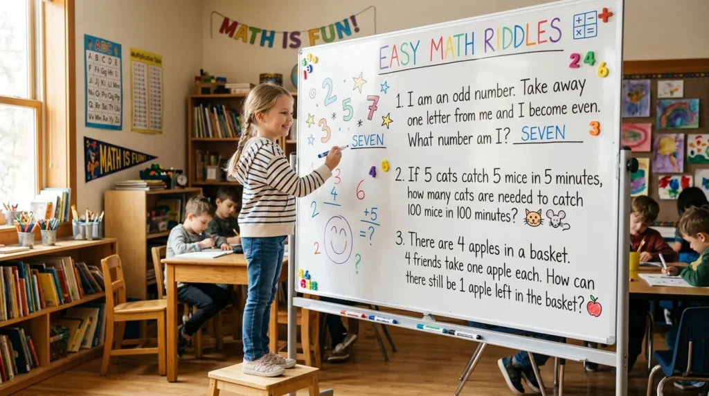 Easy Math Riddles 🔢➕