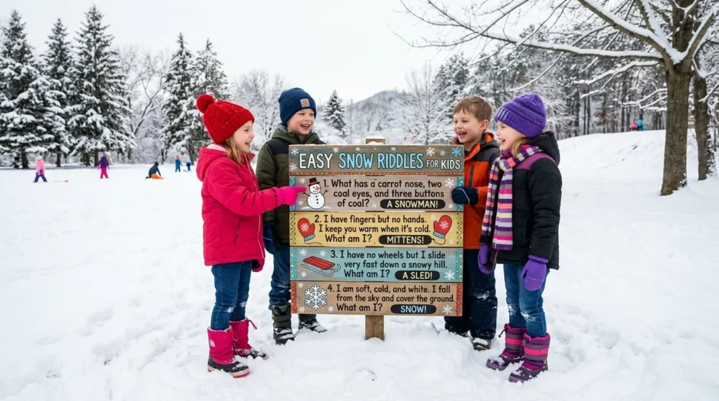 Easy Snow Riddles for Kids