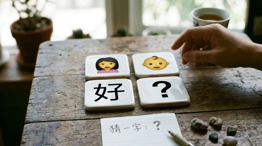 Emoji Chinese N Character Guess Riddles