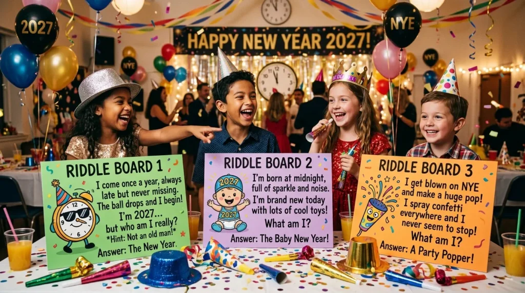 Funny New Year Riddles for Kids