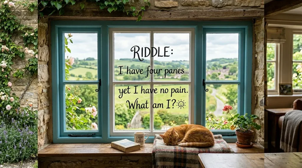 Funny Riddle for a Window