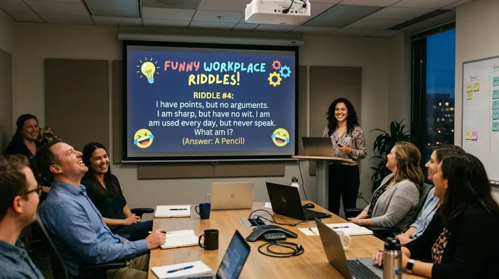 Funny Workplace Riddles for Slides