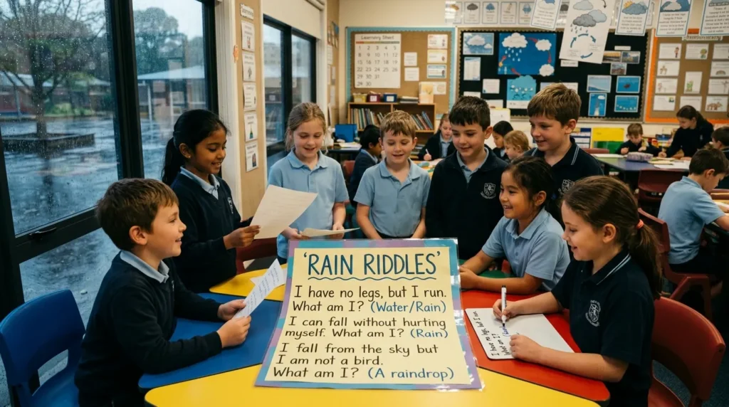 Rain Riddles for School