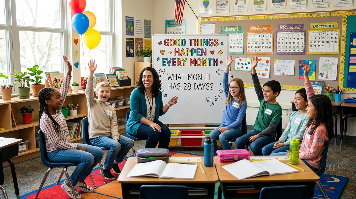 Riddle for good things happen every month