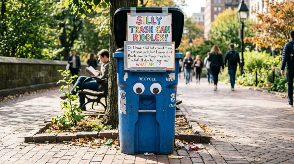 Silly Trash Can Riddles